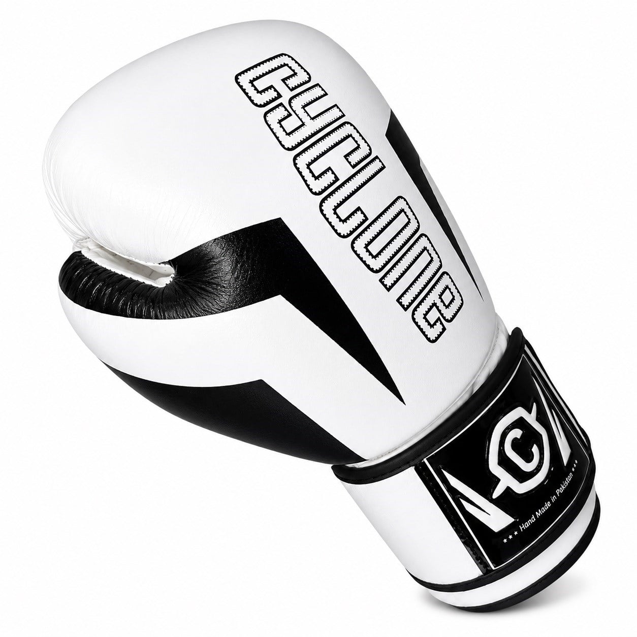 Cyclone Clash Orijinal Deri Boks ve Kick Boks Eldiveni Beyaz