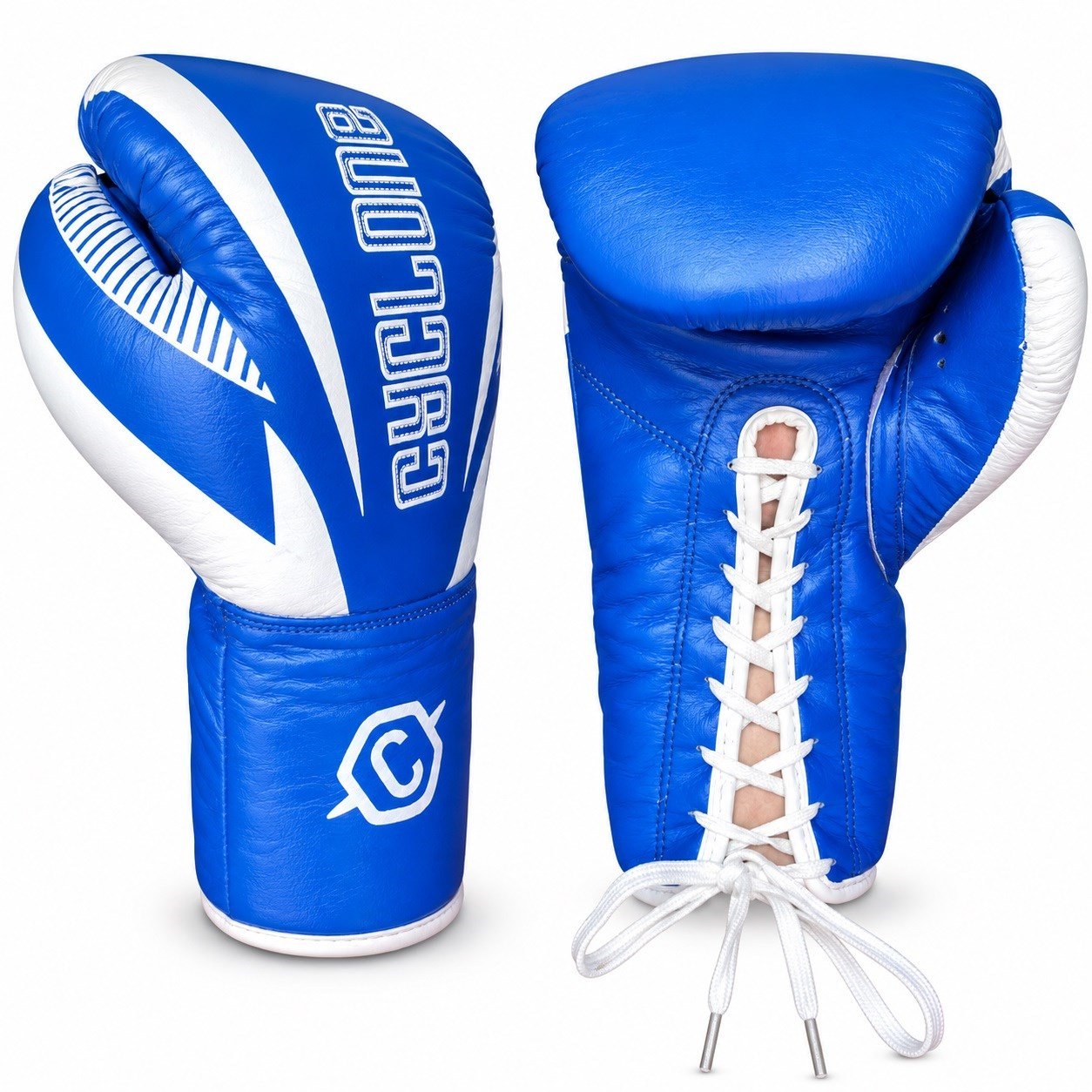 Cyclone Clash Orijinal Deri Boks ve Kick Boks Eldiveni Mavi