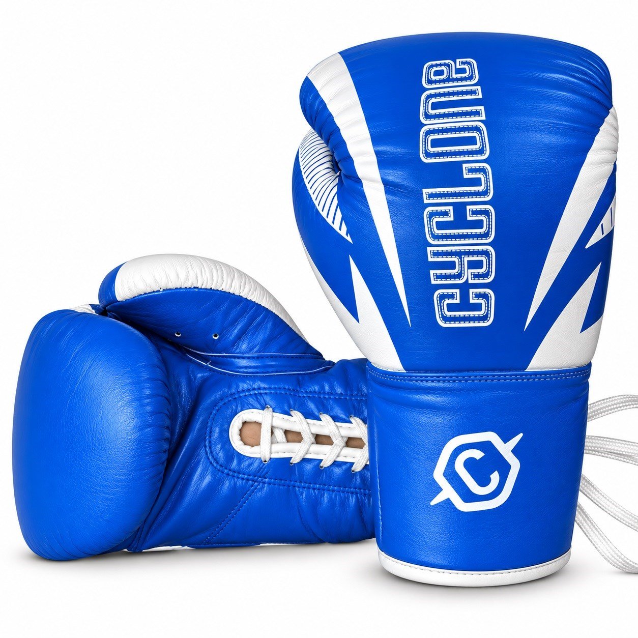 Cyclone Clash Orijinal Deri Boks ve Kick Boks Eldiveni Mavi