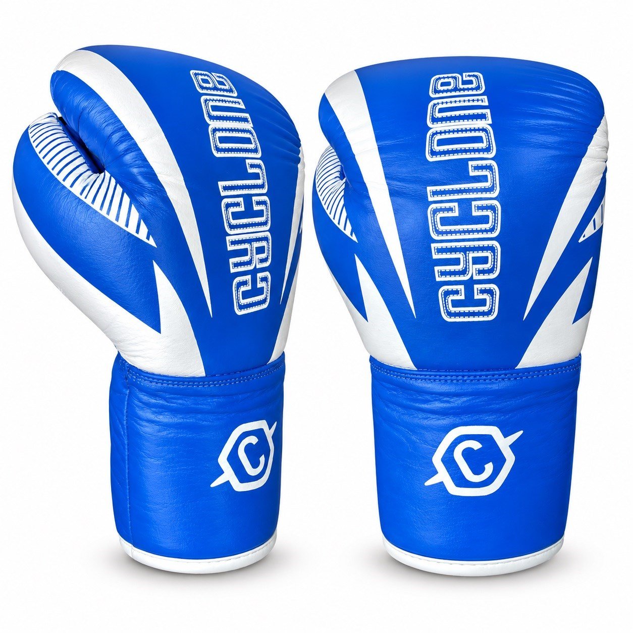 Cyclone Clash Orijinal Deri Boks ve Kick Boks Eldiveni Mavi