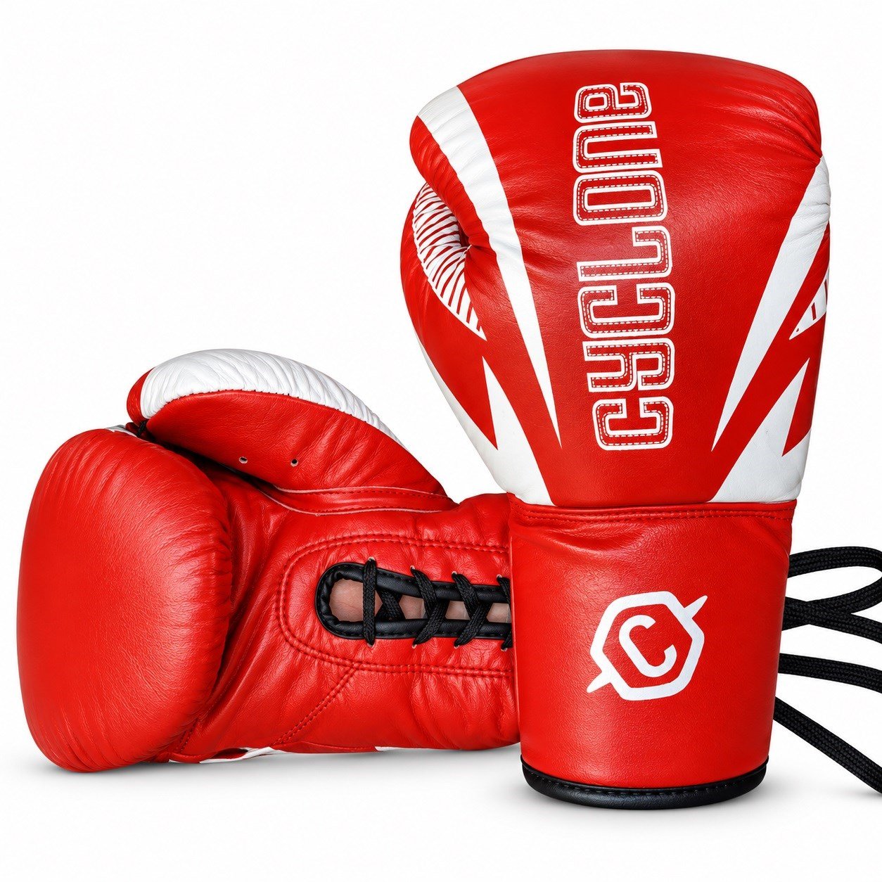 Cyclone Clash Orijinal Deri Boks ve Kick Boks Eldiveni Kırmızı