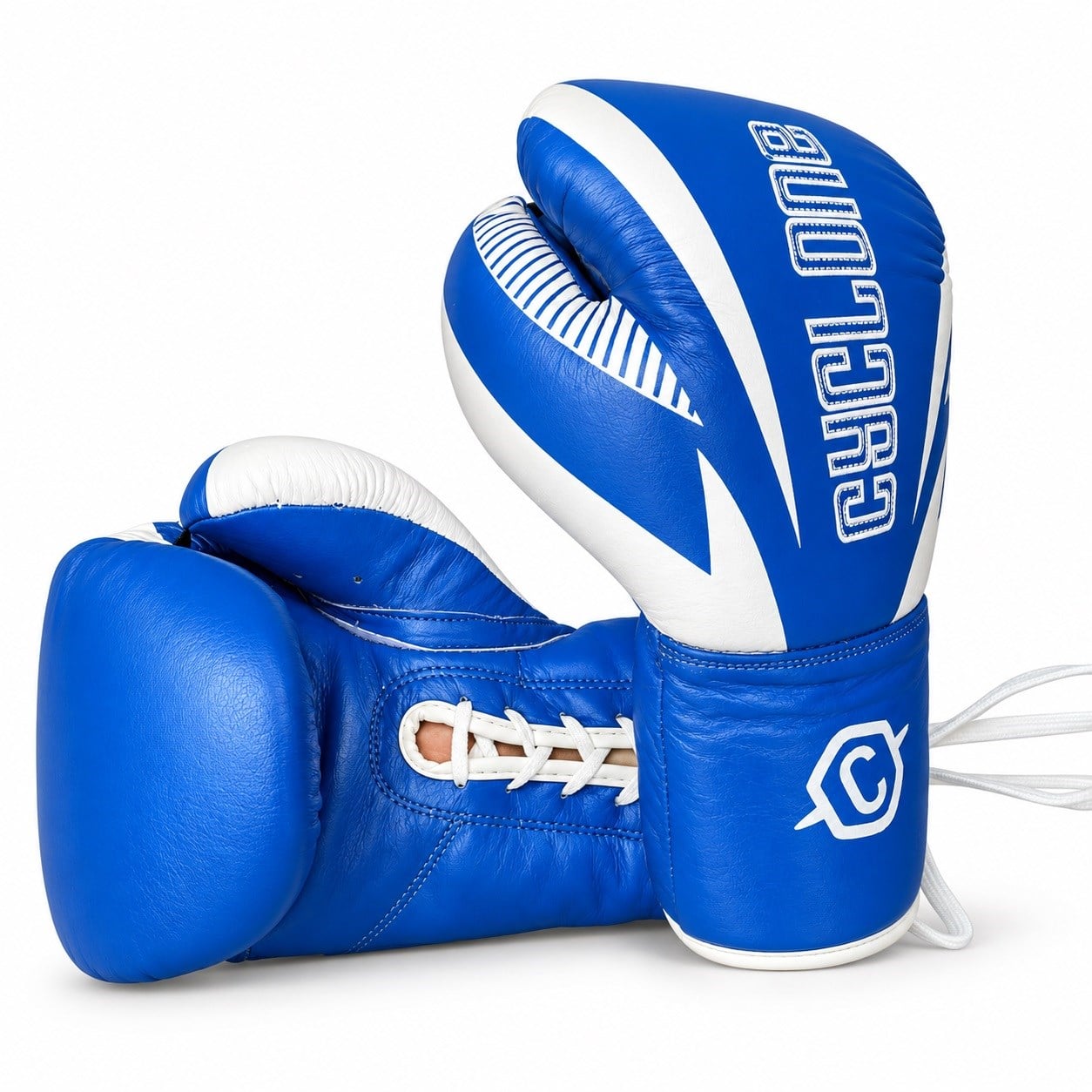 Cyclone Clash Orijinal Deri Boks ve Kick Boks Eldiveni Mavi
