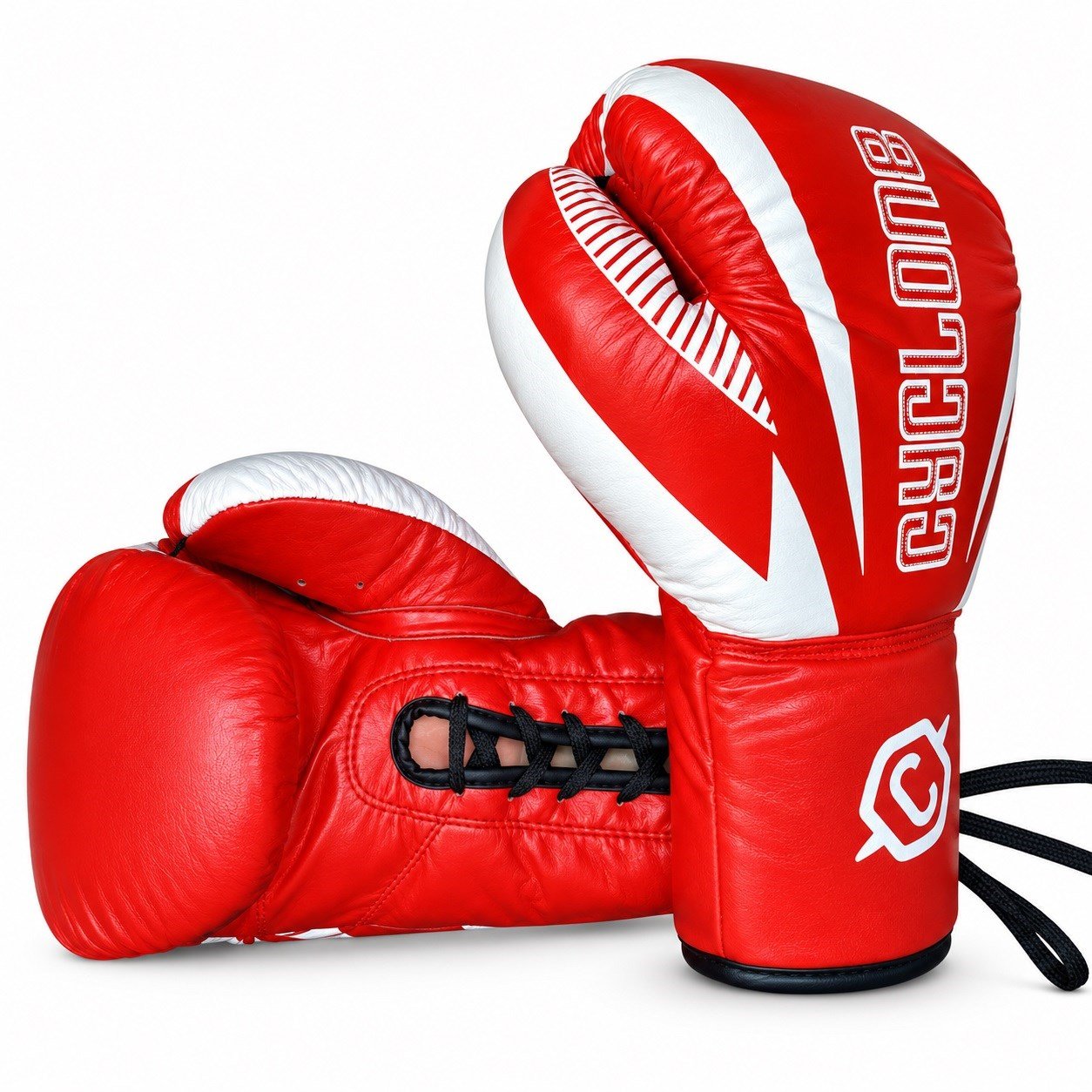 Cyclone Clash Orijinal Deri Boks ve Kick Boks Eldiveni Kırmızı
