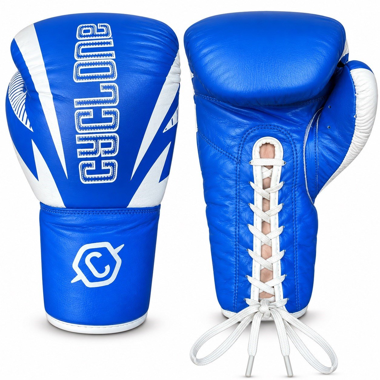 Cyclone Clash Orijinal Deri Boks ve Kick Boks Eldiveni Mavi