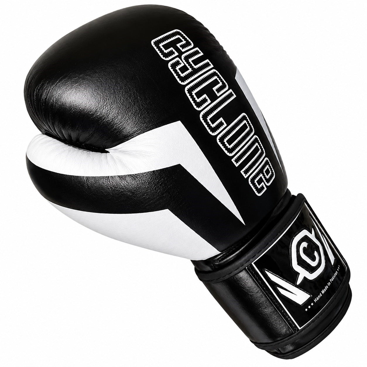 Cyclone Clash Orijinal Deri Boks ve Kick Boks Eldiveni Siyah