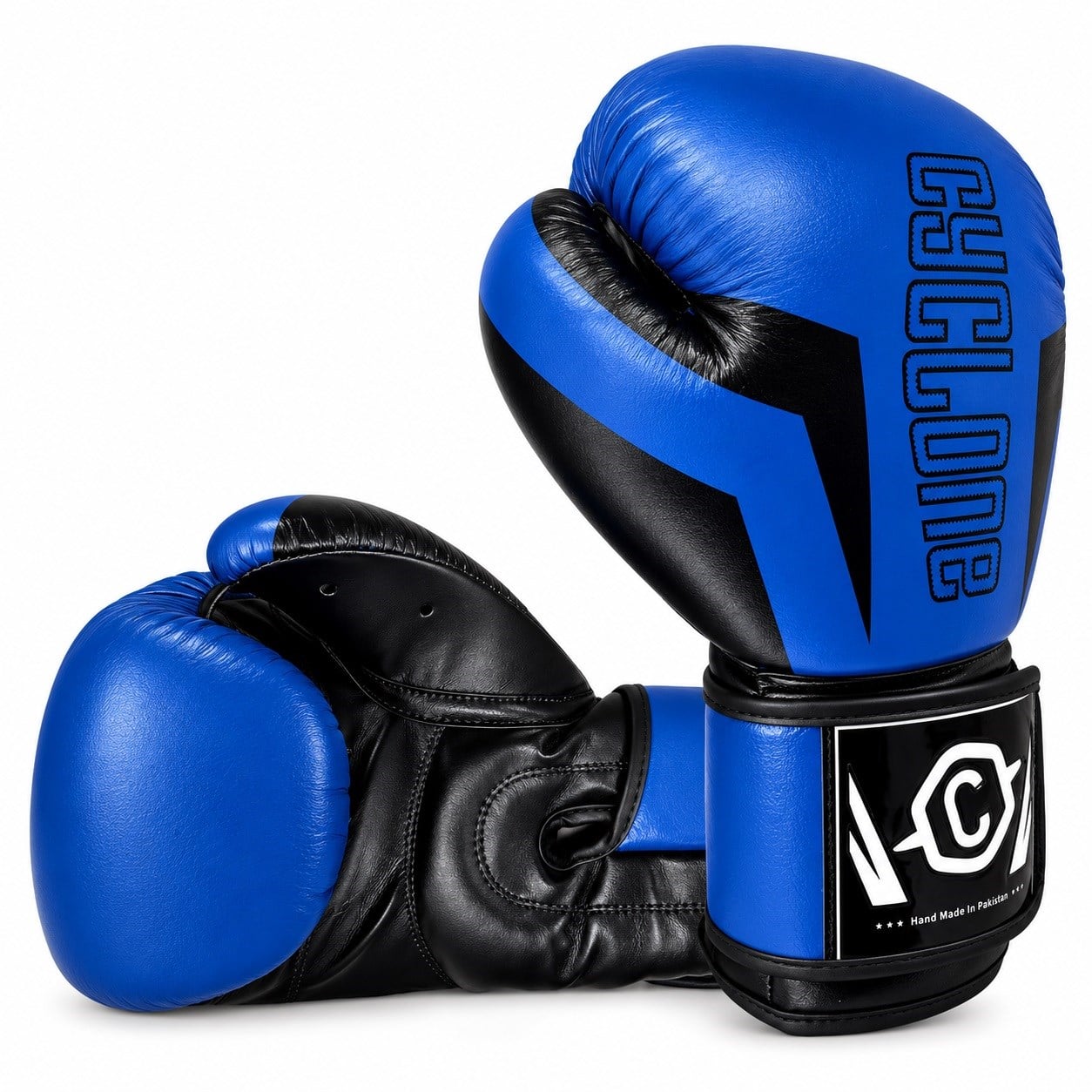Cyclone Clash Orijinal Deri Boks ve Kick Boks Eldiveni Mavi