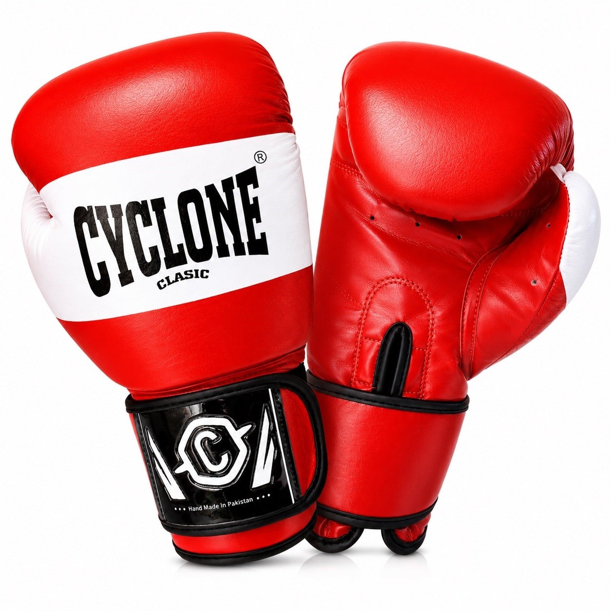 Cyclone Tiger Orijinal Deri Boks ve Kick Boks Eldiveni Kırmızı