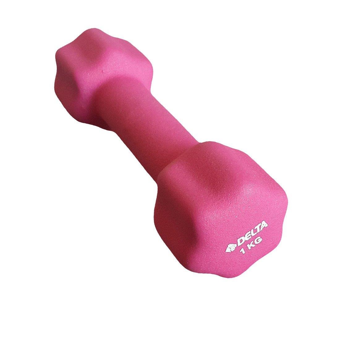 Delta 1 kg. 1 Adet Neopren Dambıl Pembe