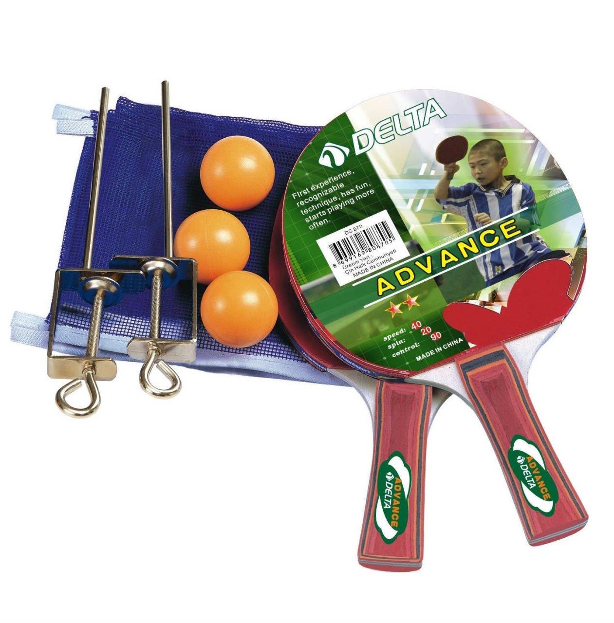 Delta Advance Masa Tenisi Raketi, Direk, File ve Top Seti