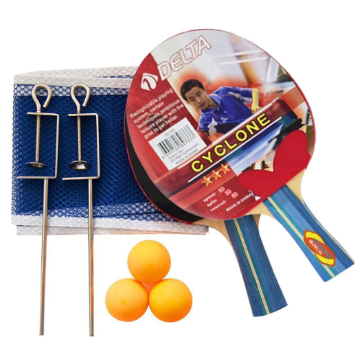 Delta Cyclone Masa Tenisi Raketi, Direk File ve Top Seti