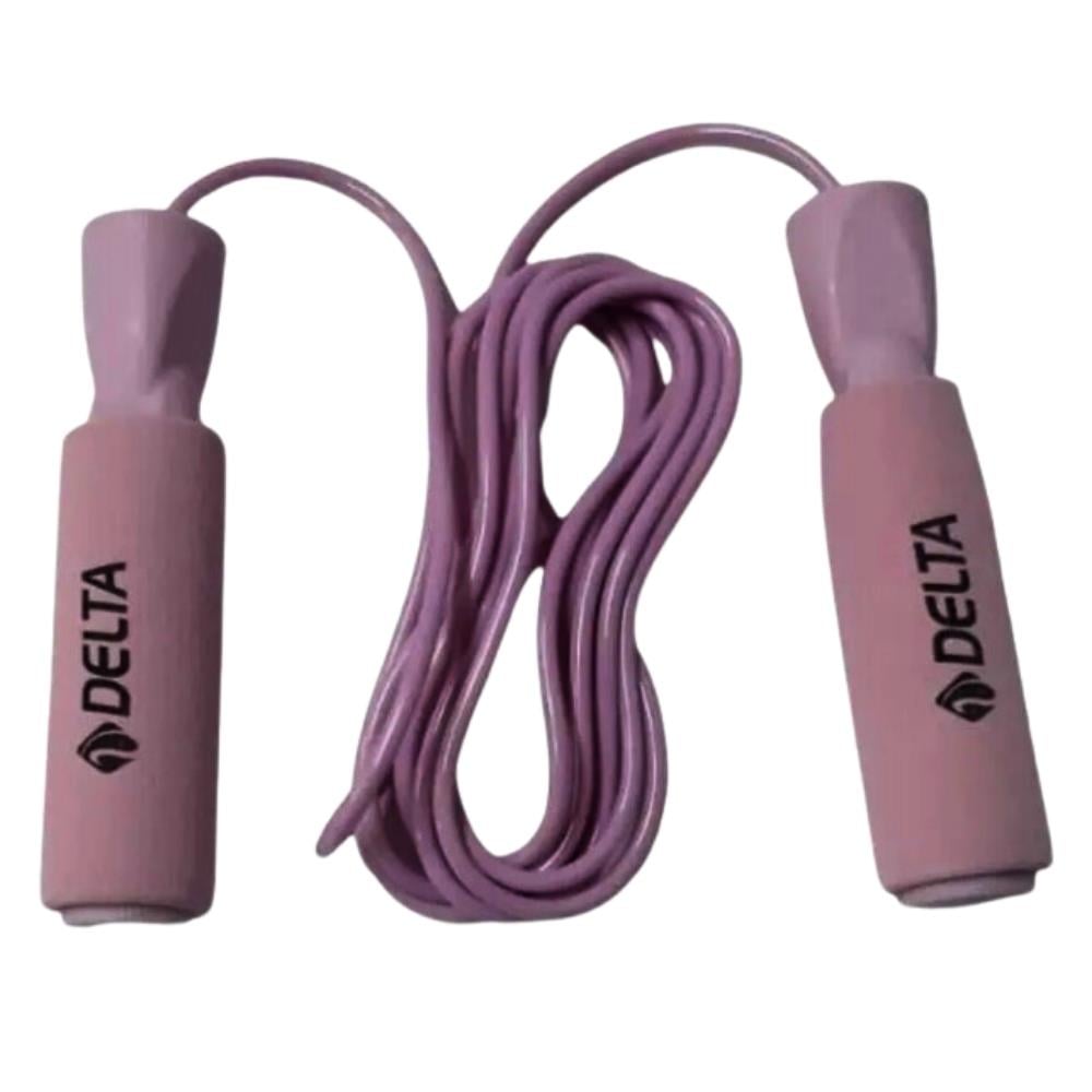 Delta Sünger Tutamaçlı Rulmanlı Ayarlanabilir Atlama İpi Pembe