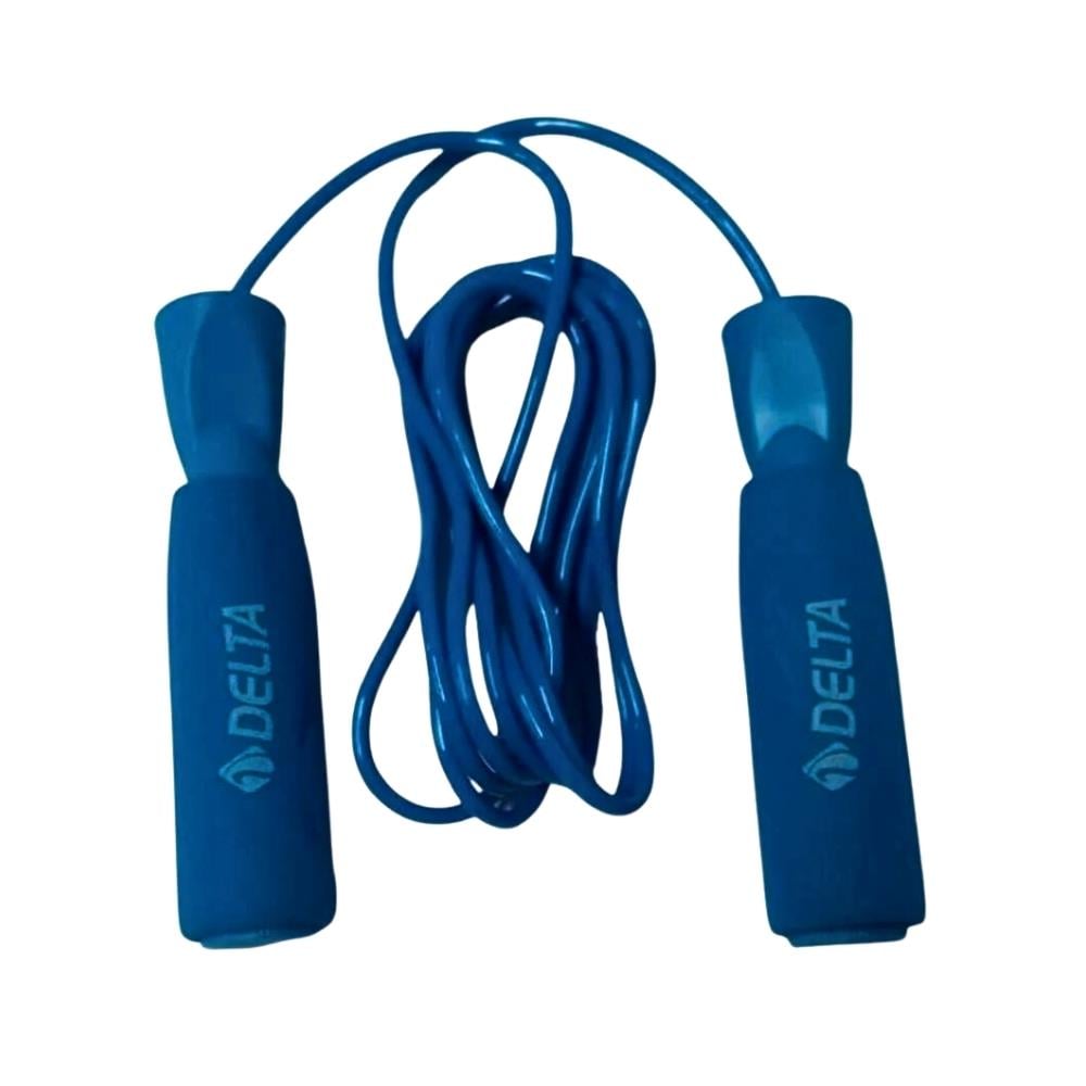 Delta Sünger Tutamaçlı Rulmanlı Ayarlanabilir Atlama İpi Mavi