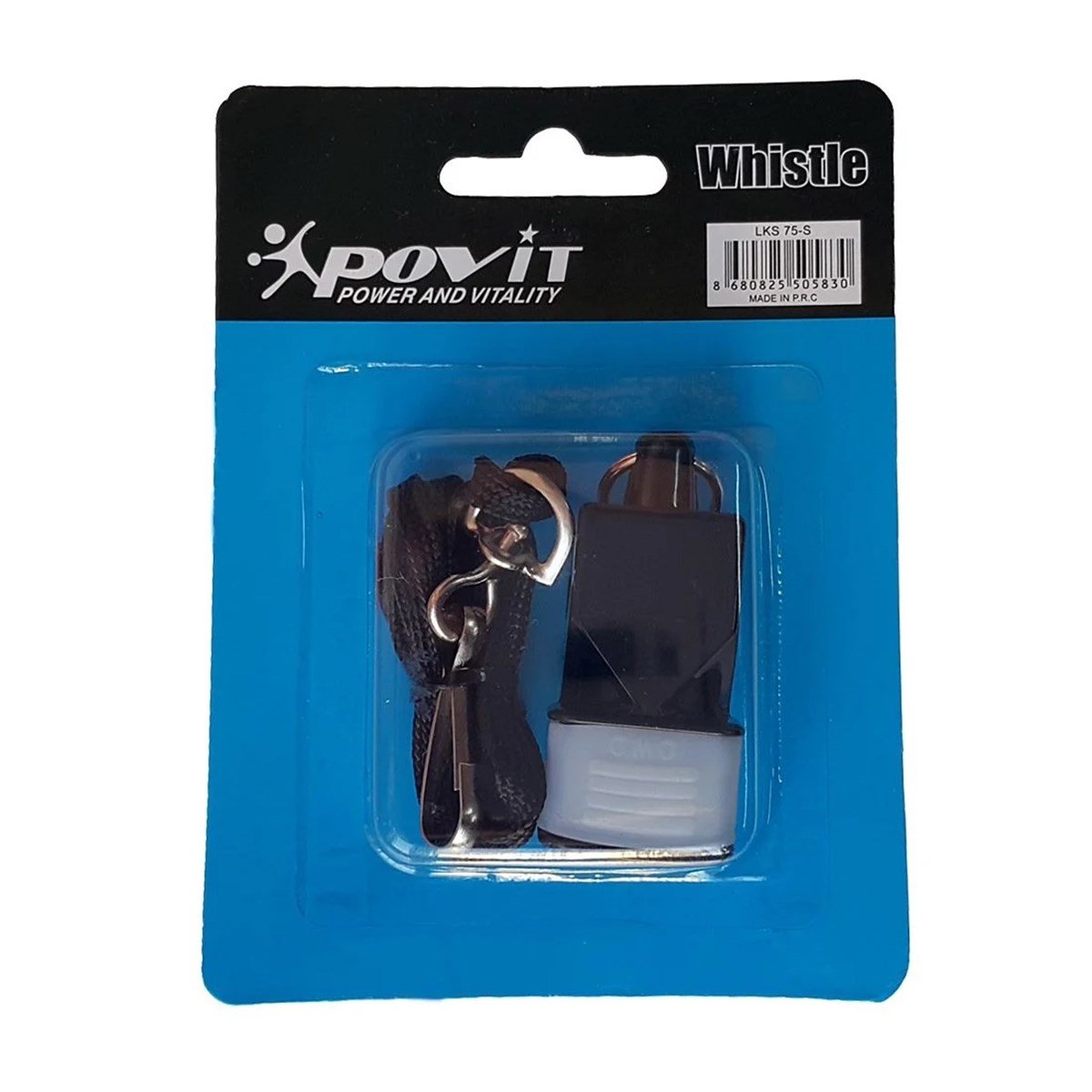 Povit Hakem Düdüğü İpli Siyah Renkli Düdük LKS 75-S