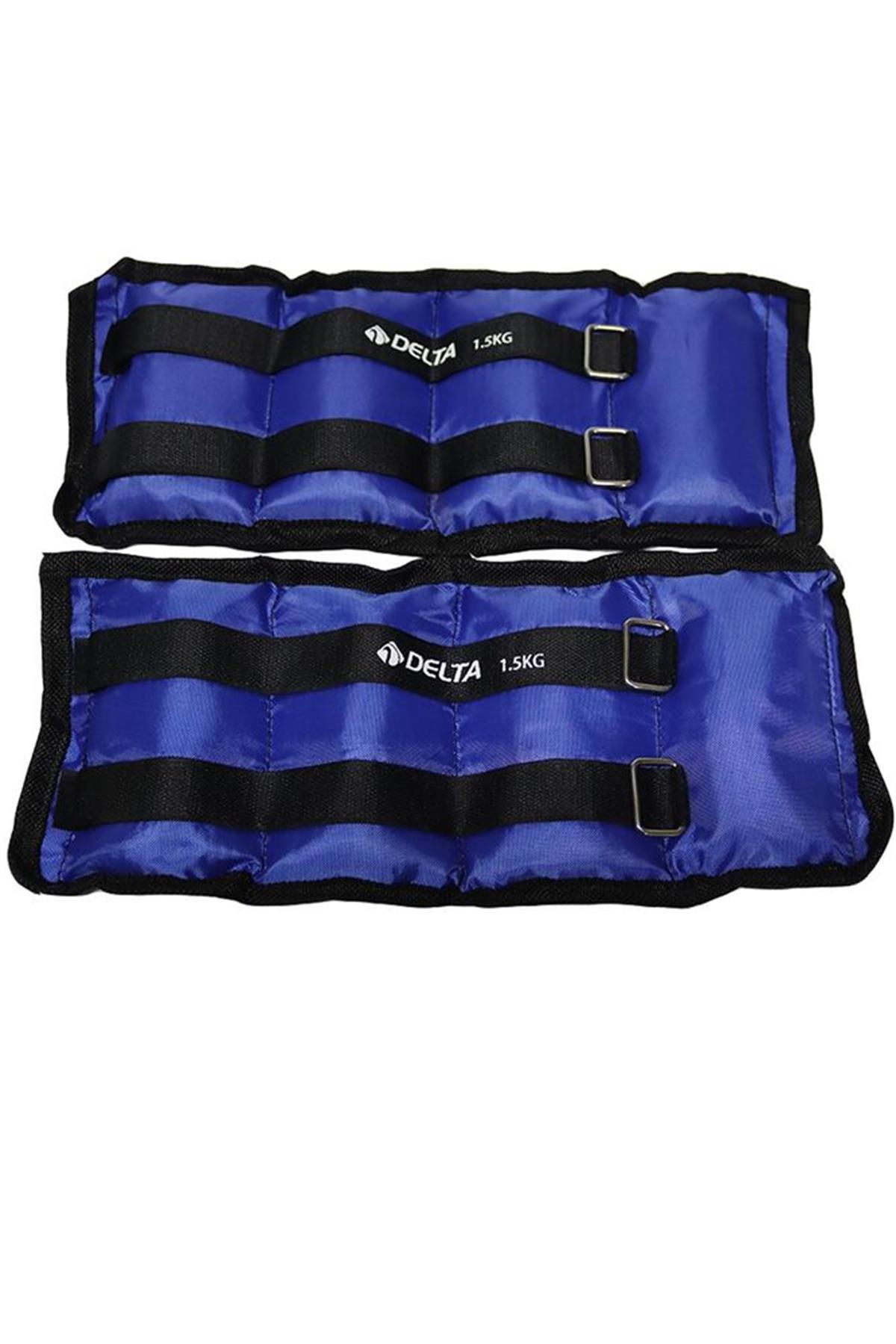 Delta 1,5 Kg x 2 Adet Toplam 3 Kg El Ayak Bilek Kas Güçlendirici Ağırlık Seti Kum Ağırlık Torbası