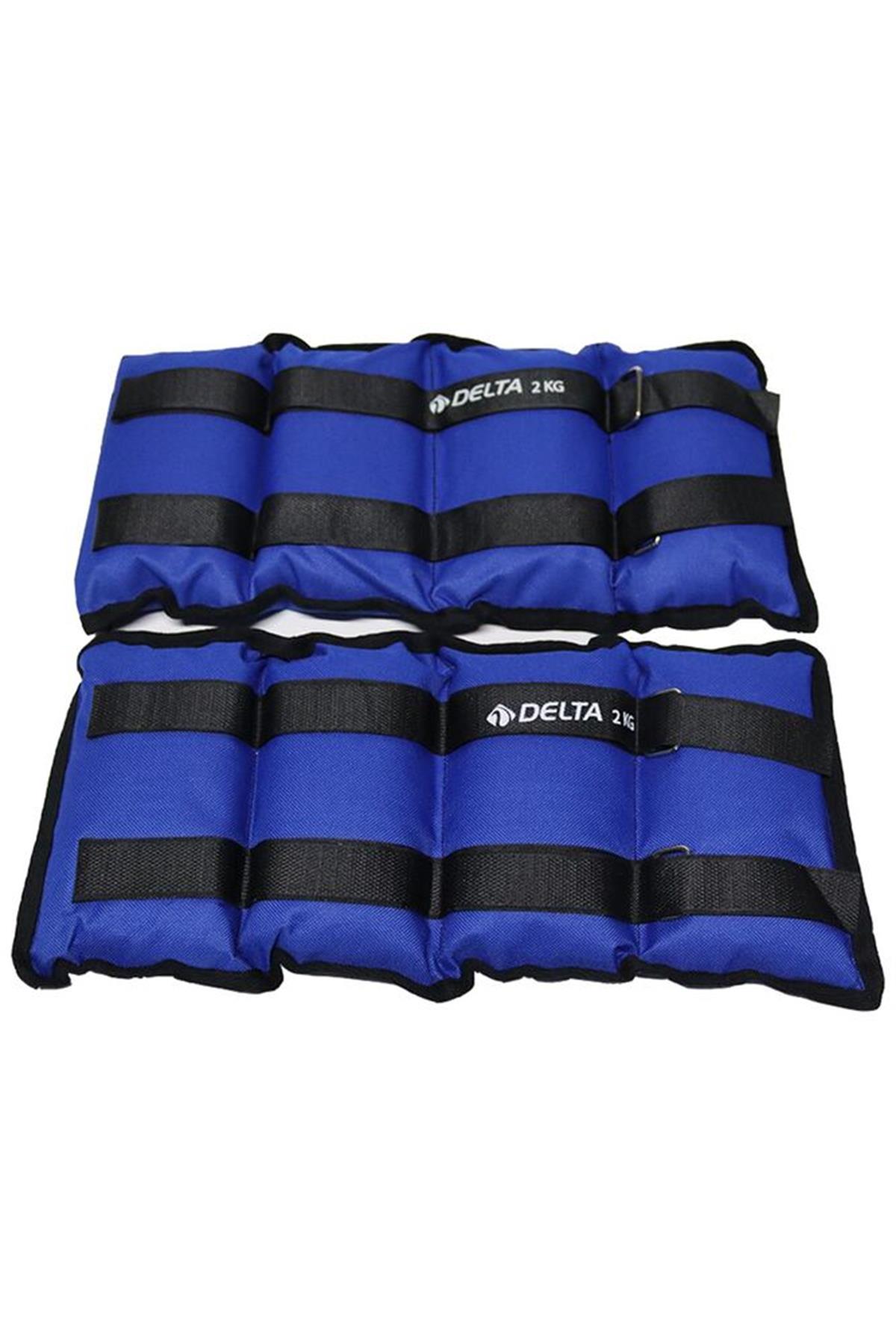 Delta 2 Kg x 2 Adet Toplam 4 Kg El Ayak Bilek Kas Güçlendirici Ağırlık Seti Kum Ağırlık Torbası