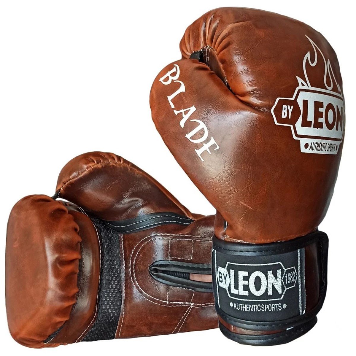Leon Blade Training Boks, Kick Boks ve Muay Thai Eldiveni Kahve Renkli