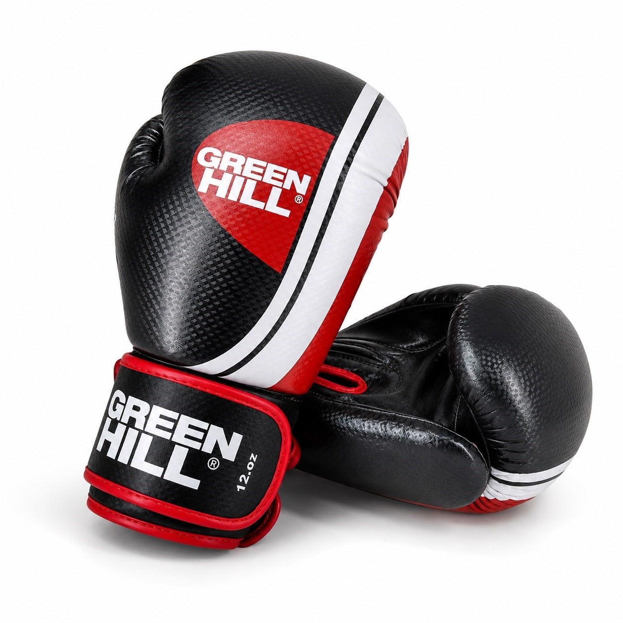Green Hill Knock Out Carbon Deri Boks ve Kick-Boks Eldiveni Siyah