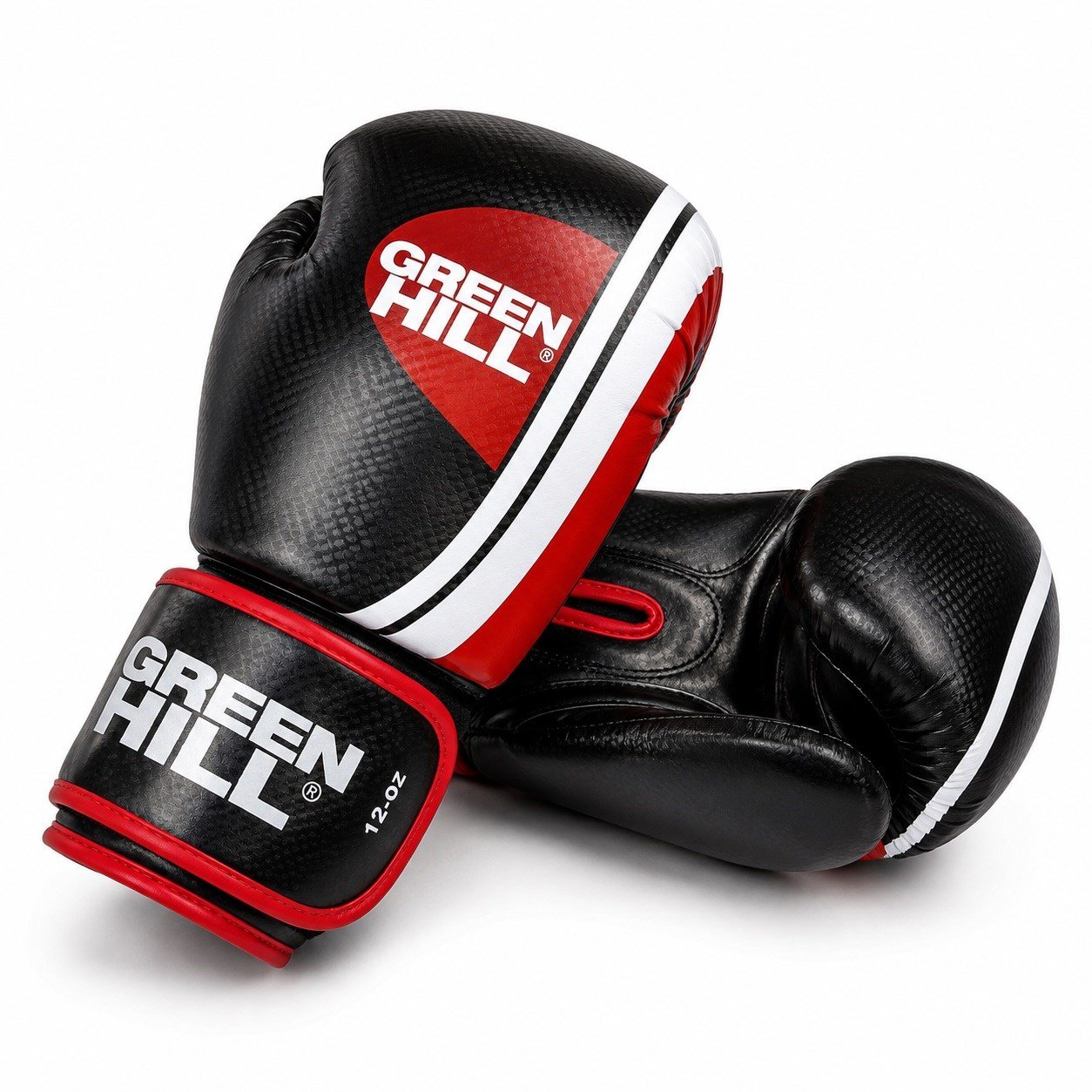 Green Hill Knock Out Carbon Deri Boks ve Kick-Boks Eldiveni Siyah