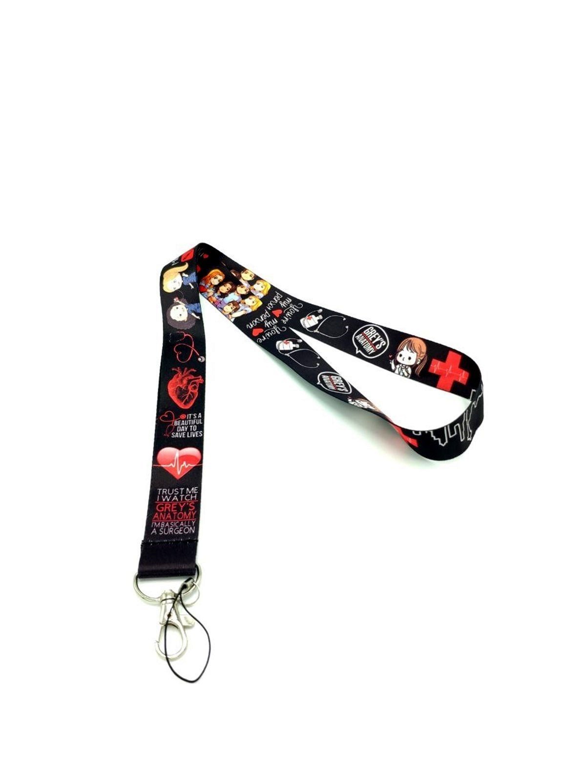 Grey's Anatomi Desenli Boyun Askısı 