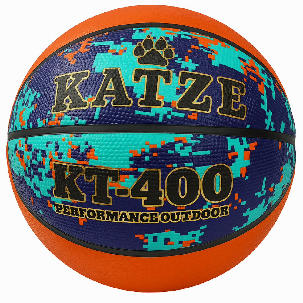 Katze KT - 400 Desenli Sert Zemin Basketbol Topu
