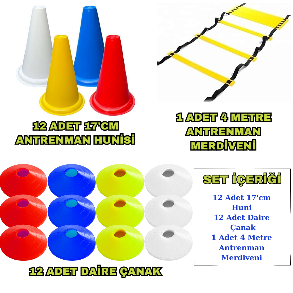 Kodispa 12'li 17'cm Hunili Antrenman Seti 2