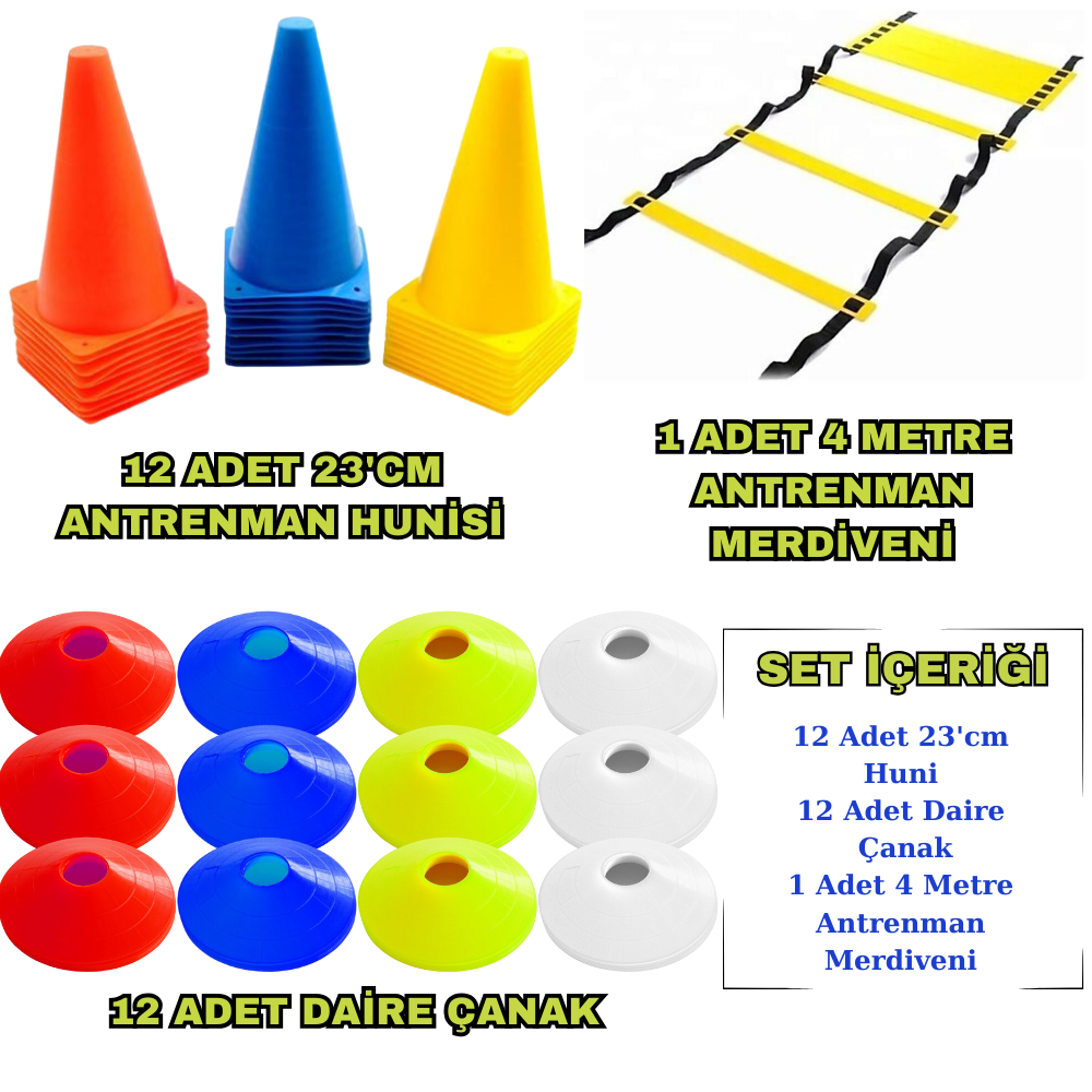 Kodispa 12'li 23'cm Hunili Antrenman Seti
