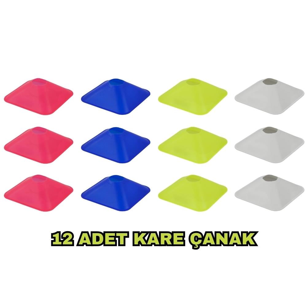 Kodispa 12'li 23'cm Hunili Kare Çanaklı Antrenman Seti