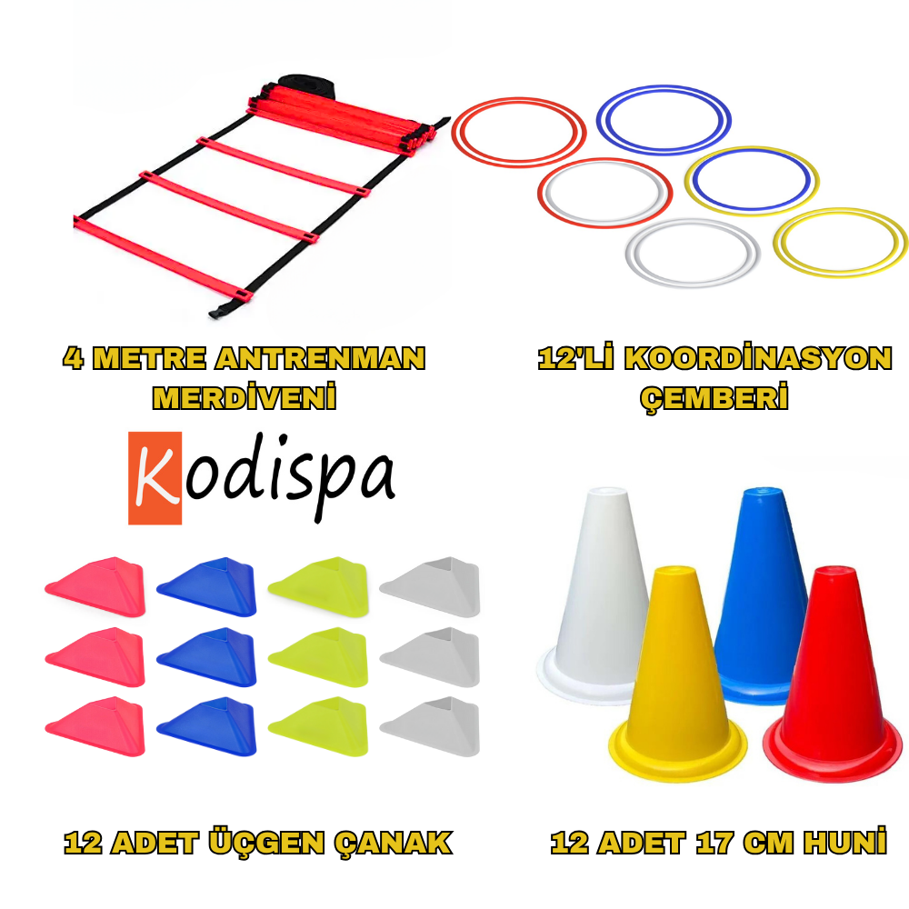 Kodispa Antrenman Seti 17'cm Hunili Üçgen Çanaklı