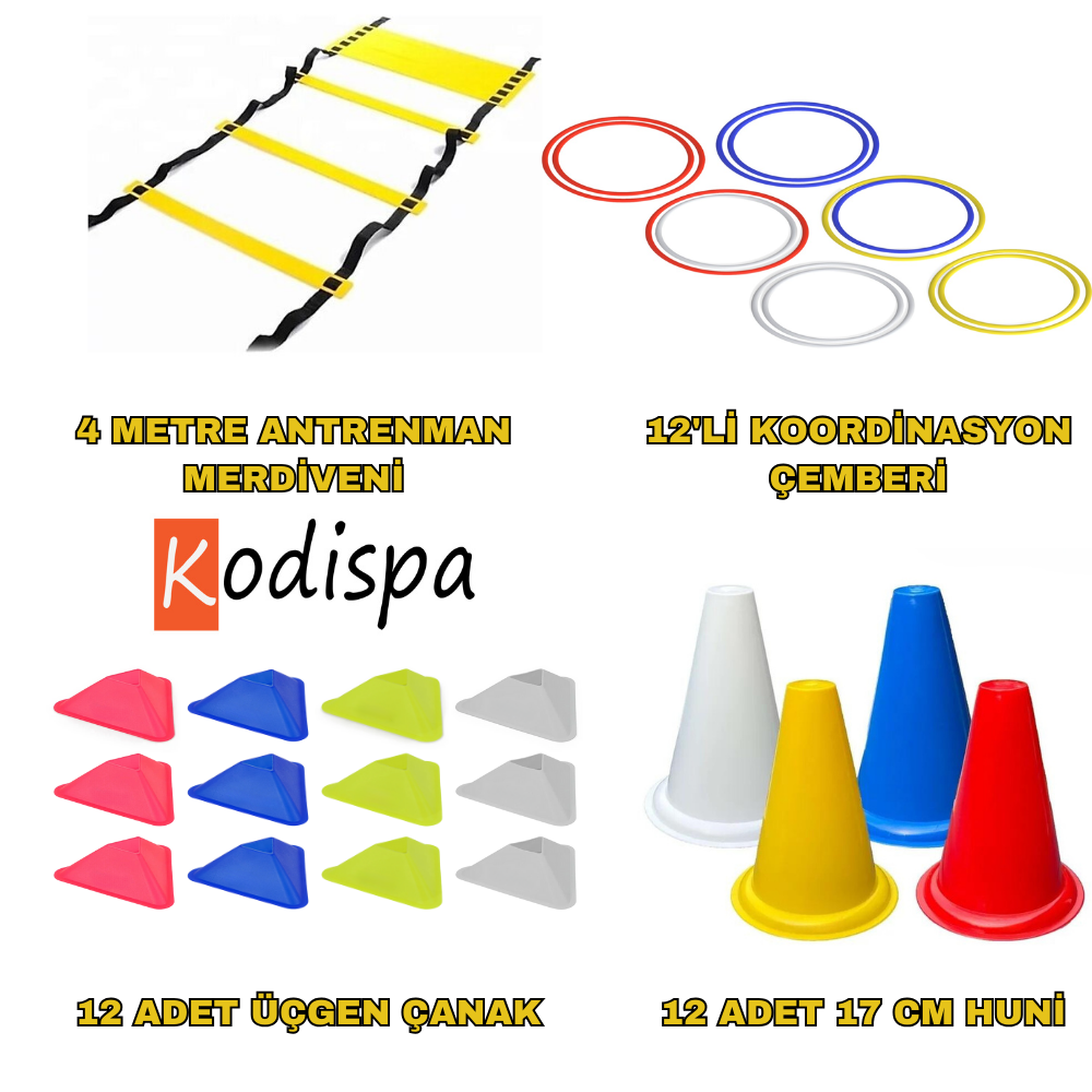 Kodispa Antrenman Seti 17'cm Hunili Üçgen Çanaklı