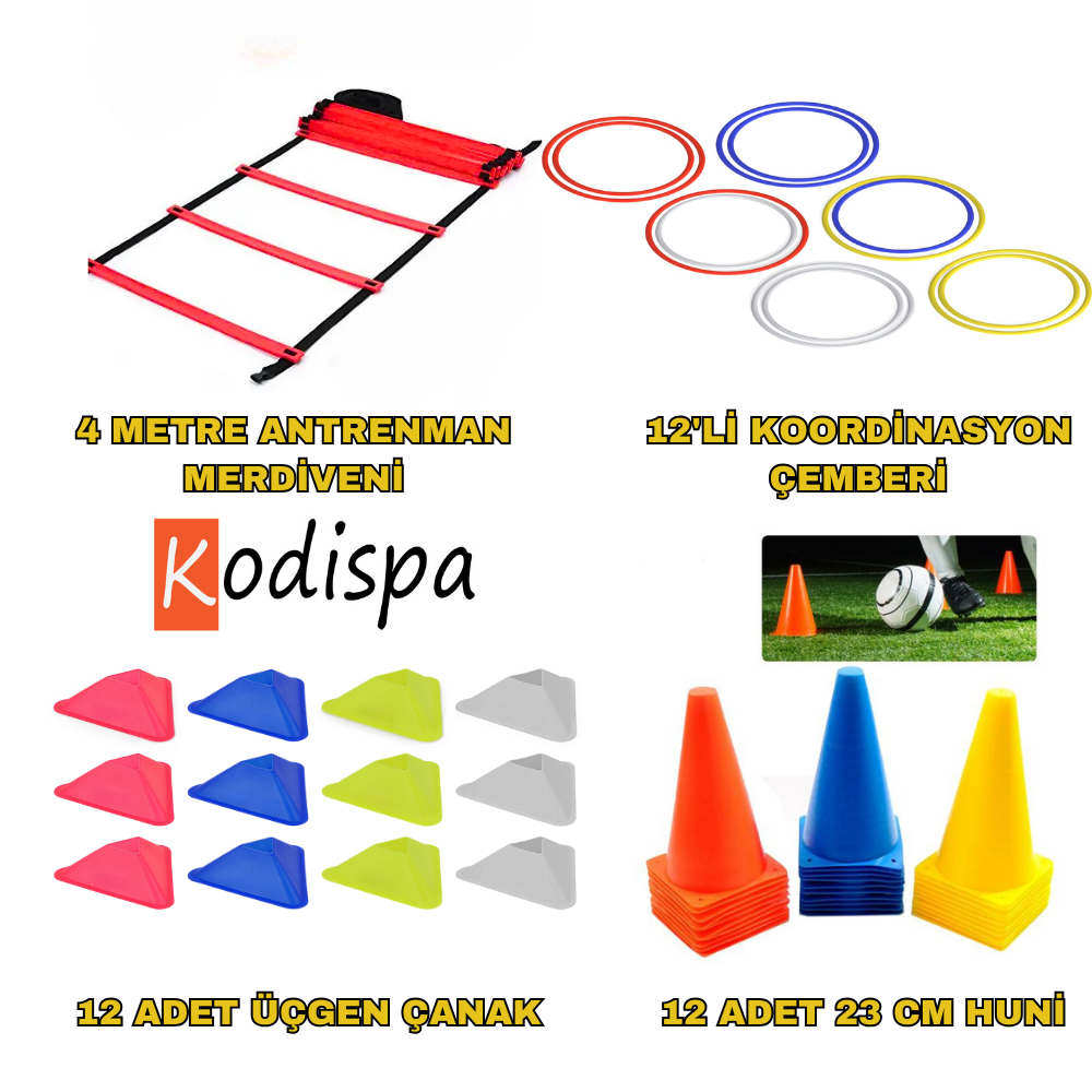 Kodispa Antrenman Seti 23'cm Hunili Üçgen Çanaklı