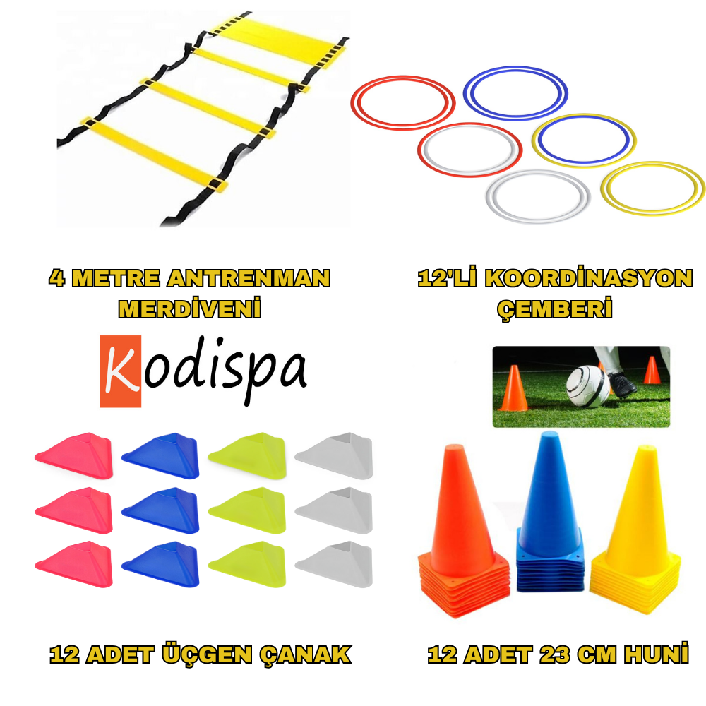 Kodispa Antrenman Seti 23'cm Hunili Üçgen Çanaklı