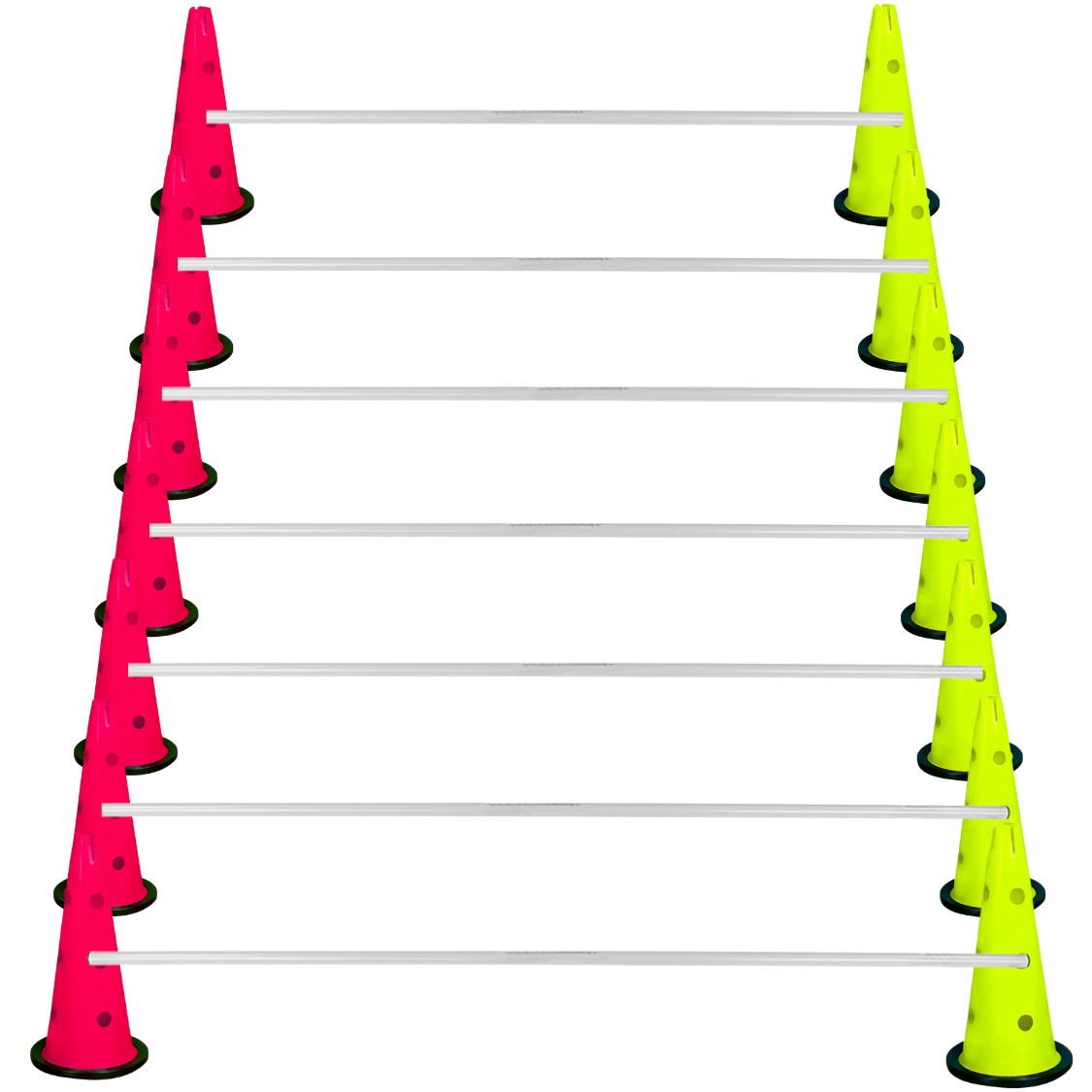 Kodispa Çantalı 14 Adet 40cm Hunili 7 Adet Çubuklu Antrenman Engel Seti