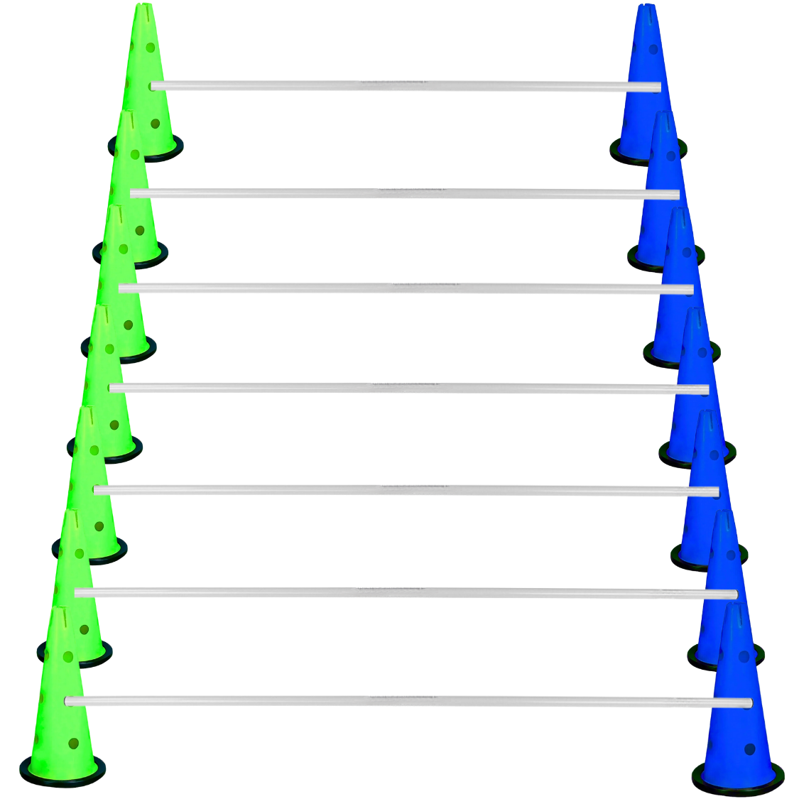 Kodispa Çantalı 14 Adet 40cm Hunili 7 Adet Çubuklu Antrenman Engel Seti