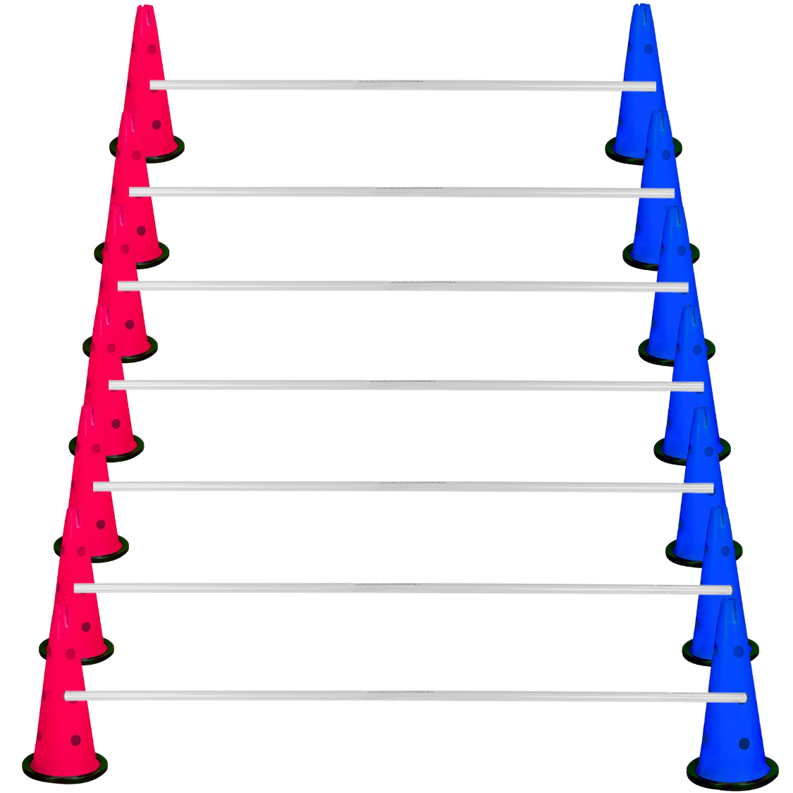 Kodispa Çantalı 14 Adet 40cm Hunili 7 Adet Çubuklu Antrenman Engel Seti