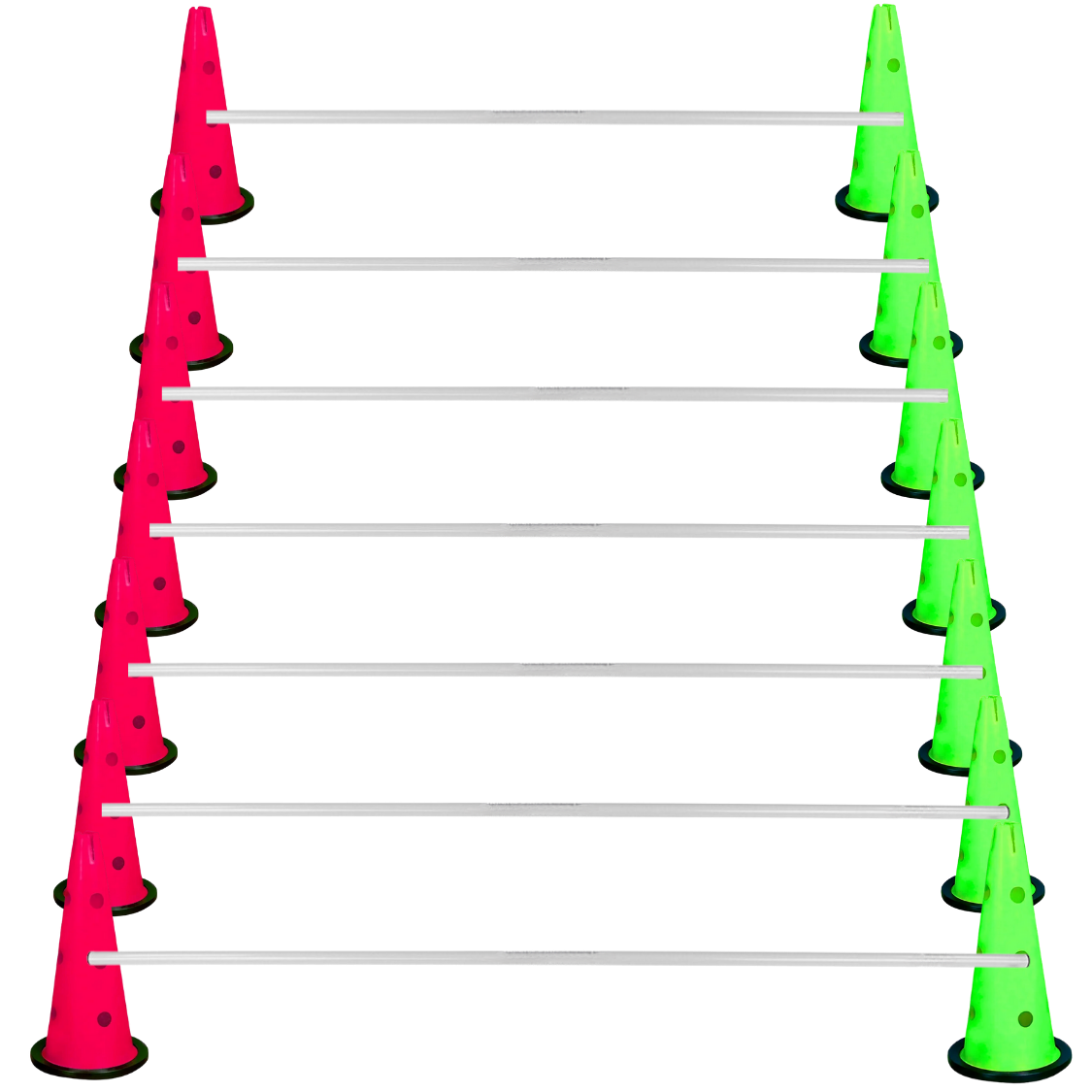 Kodispa Çantalı 14 Adet 40cm Hunili 7 Adet Çubuklu Antrenman Engel Seti