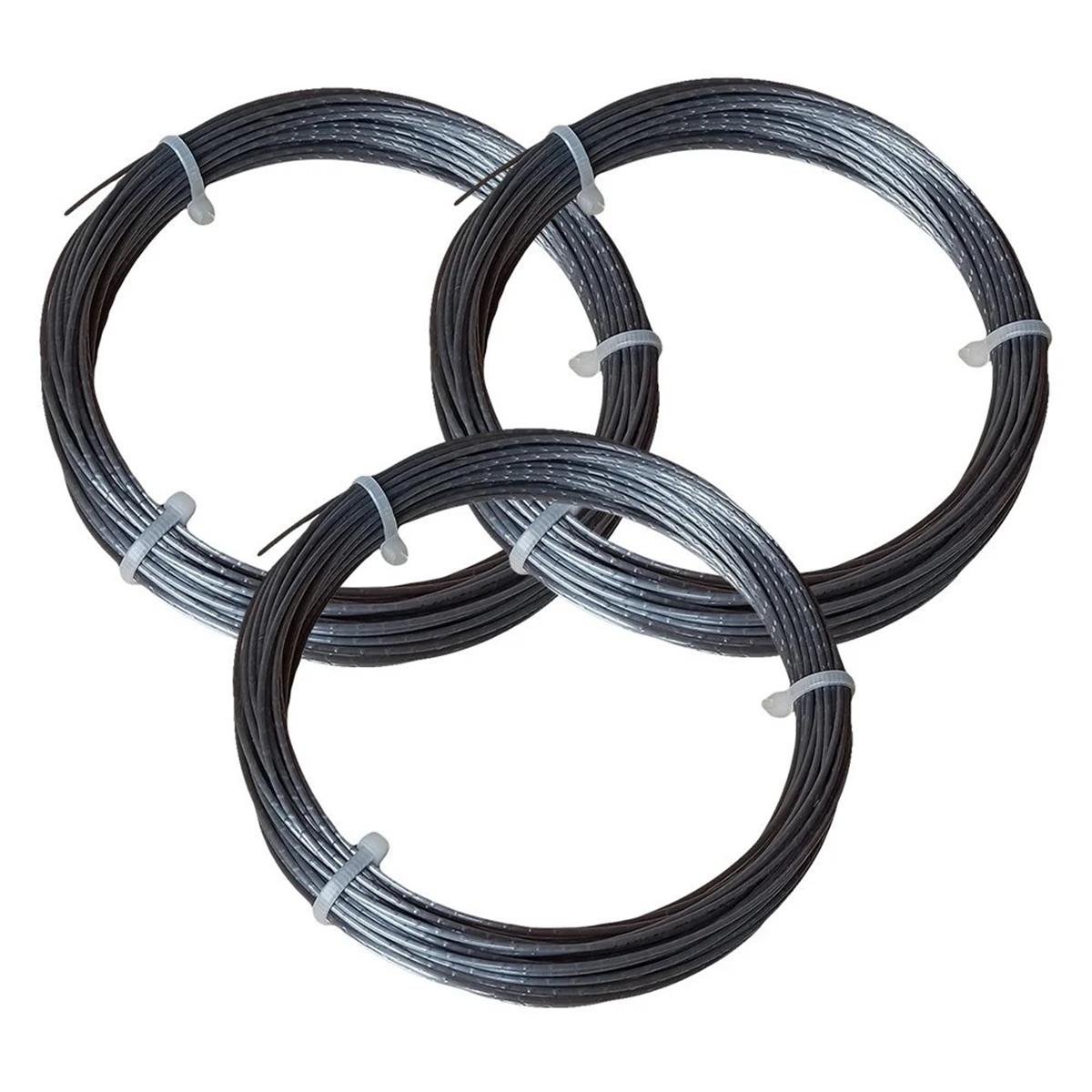 3 Adet Luxilon 125 Alu Power Rough Kordaj 12 Metre Silver