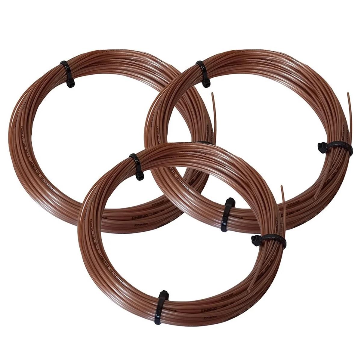 3 Adet Luxilon 125 Element Raket Kordajı 1,25 mm. Kordaj Bordo