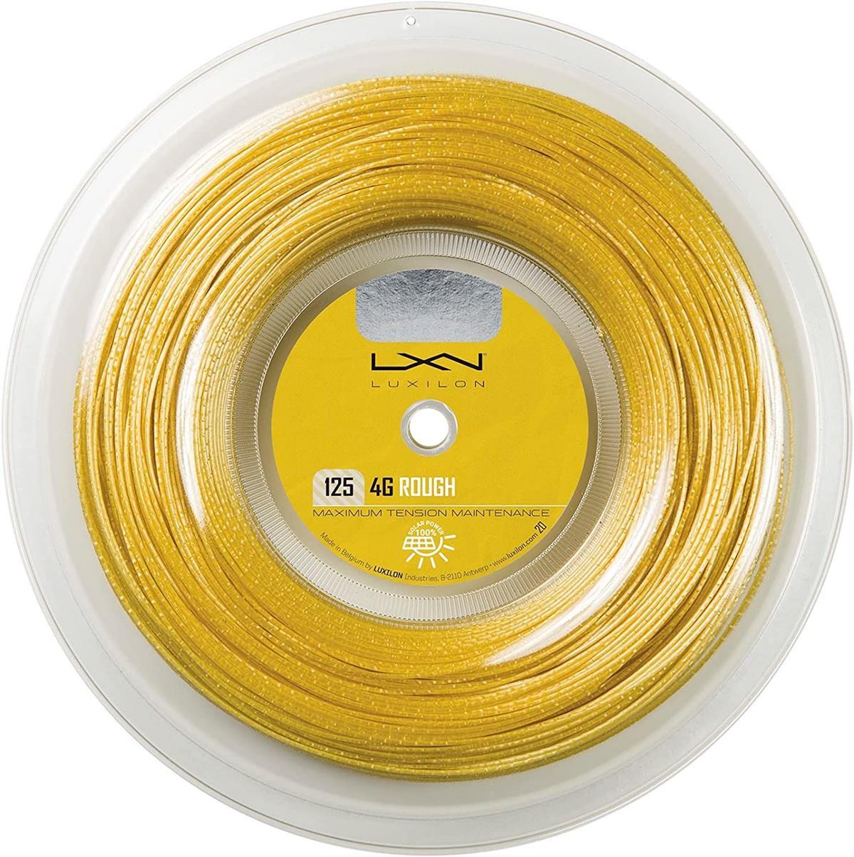 Luxilon 125 4G Rough Raket Kordajı 1,25 mm. Rulo Kordaj Gold