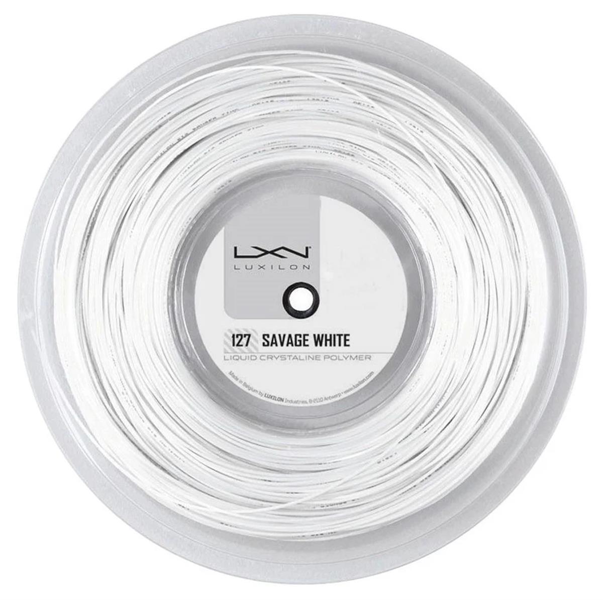Luxilon 127 Savage Raket Kordajı 200 Metre Rulo Kordaj Beyaz