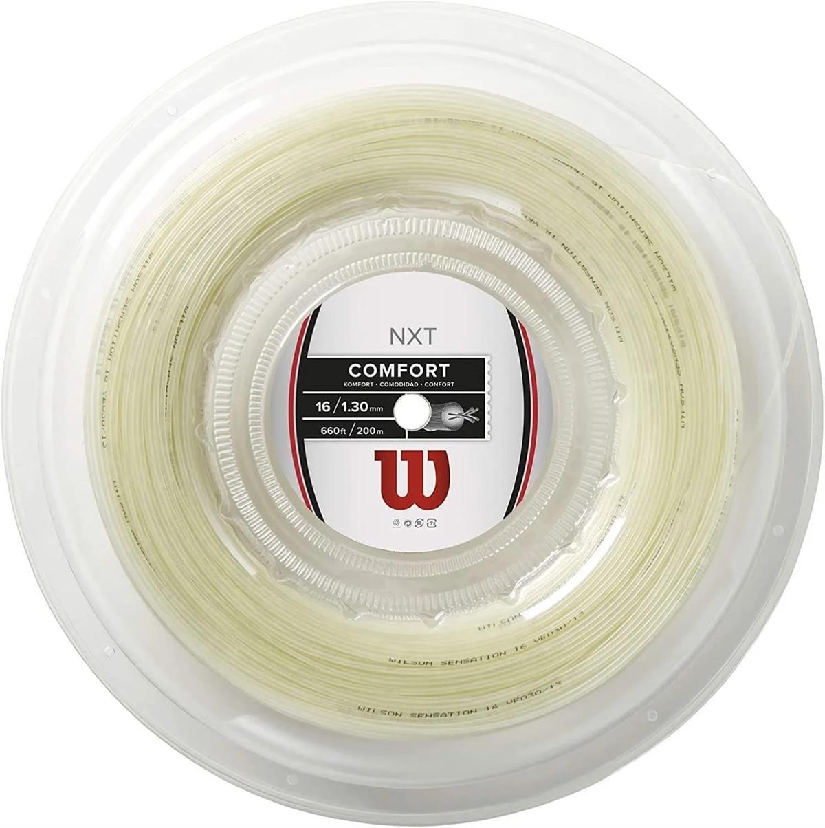 Wilson NXT Comfort 1,30 Raket Kordajı 200 m. Rulo Kordaj Natural