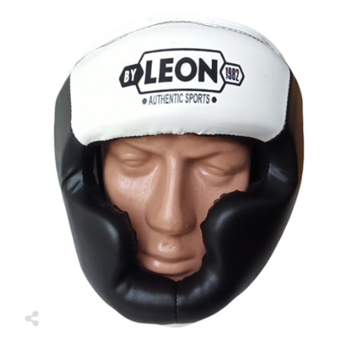 Leon Hardy Boks, Muay Thai ve Kick-Boks Antrenman Kaskı Siyah Beyaz