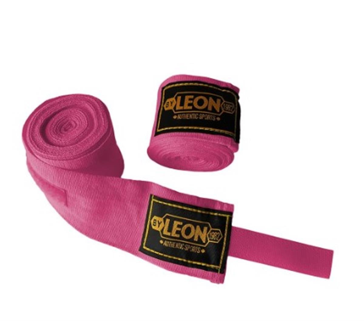 Leon Elastik Boks, Kick Boks ve Muay Thai Bandajı 3,5 Metre Pembe