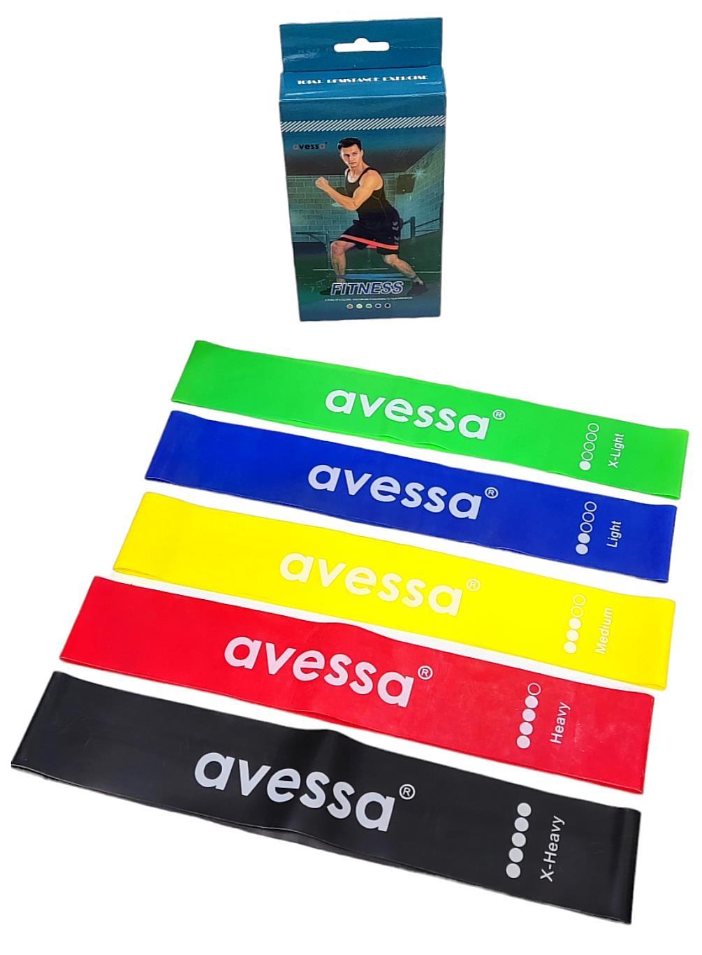 Latex Aerobik Egzersiz 5'li Bant Seti