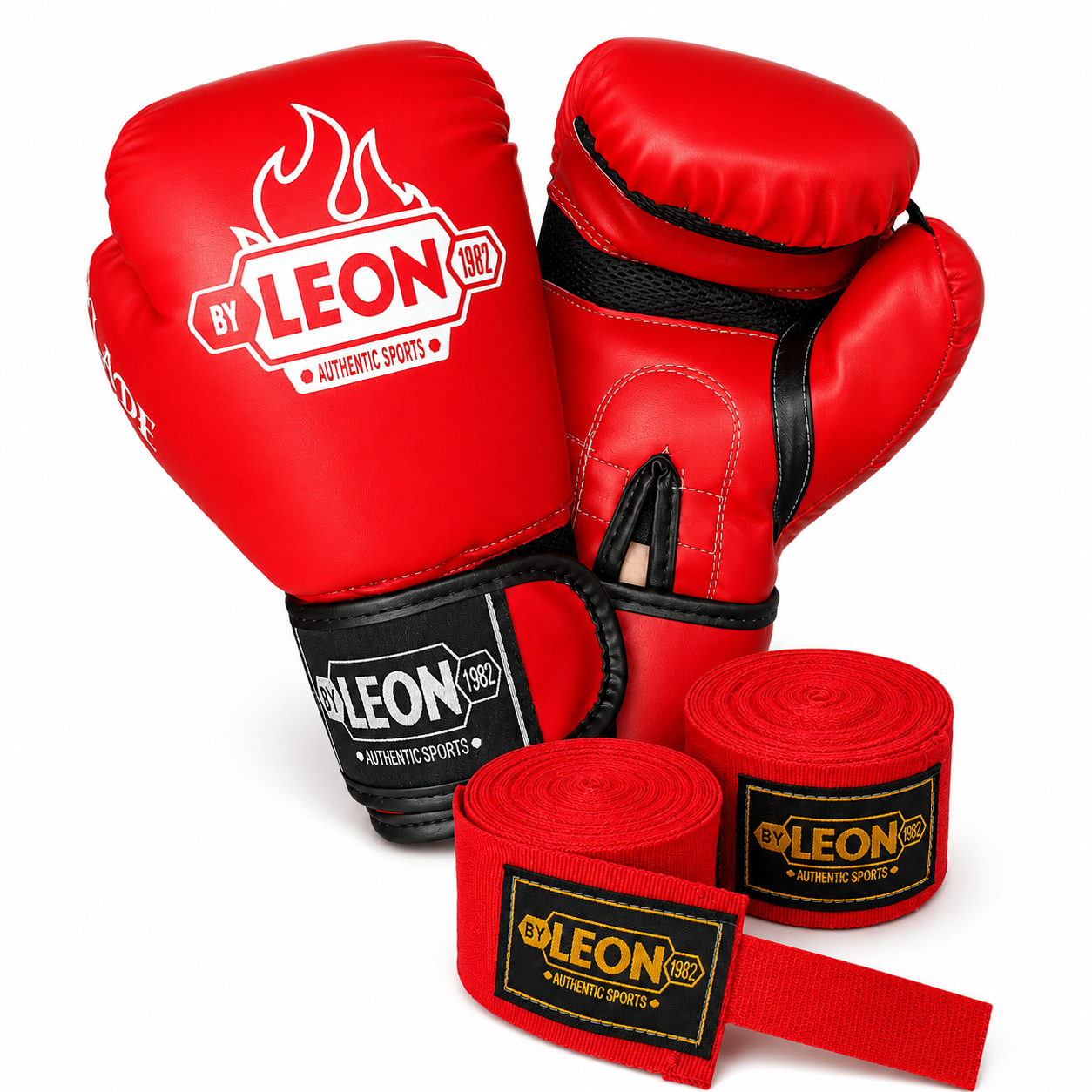 Leon Blade Training Boks Kick Boks Ve Muay Thai Eldiveni Ve Bandaj Seti 3,5 m