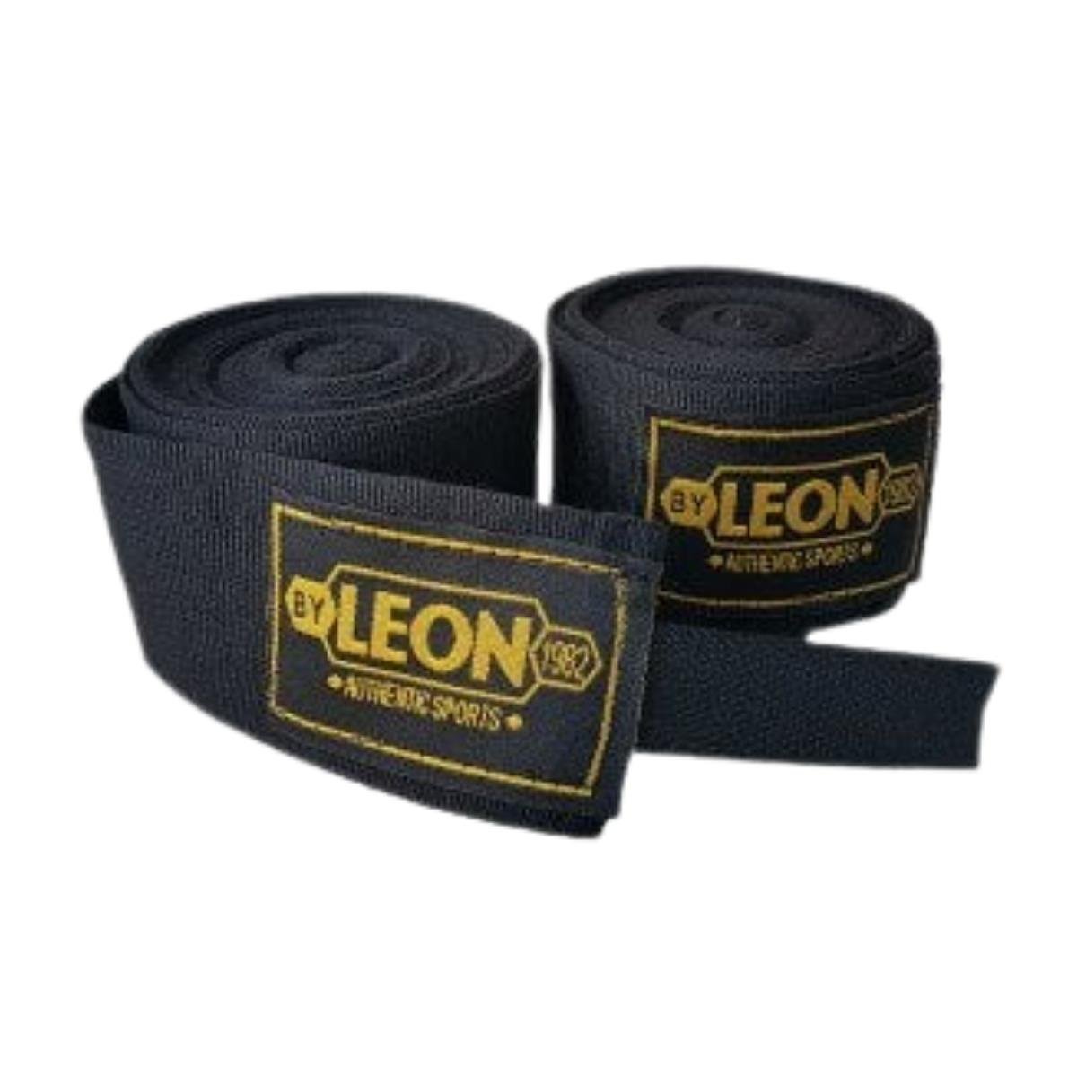 Leon Blade Training Boks Kick Boks Ve Muay Thai Eldiveni ve 3,5 m Bandaj Seti Kahverengi