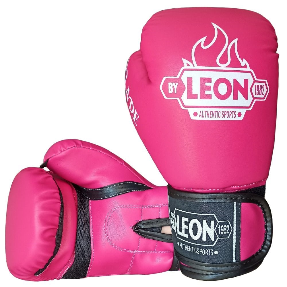 Leon Blade Training Boks Kick Boks Ve Muay Thai Eldiveni Ve Bandaj Seti 3,5 m Pembe