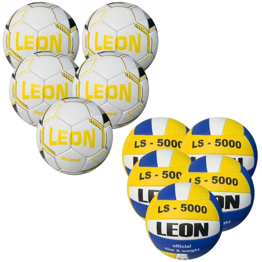 Leon Süper 5' li Sert Zemin Futbol - Voleybol Topları