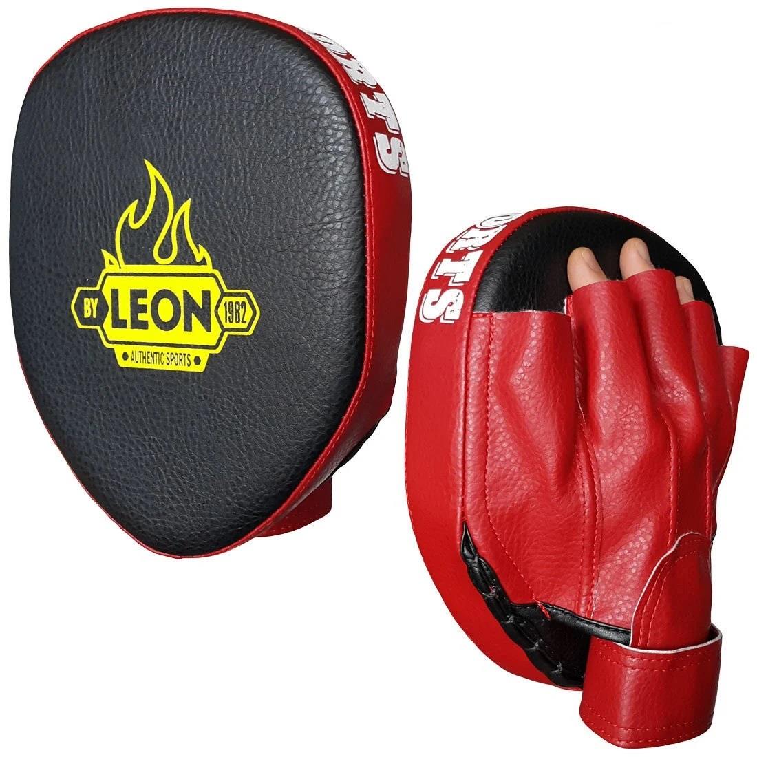 Leon Wall Parmaklı Ellik Lapa Taekwondo Boks Lapası Siyah Kırmızı