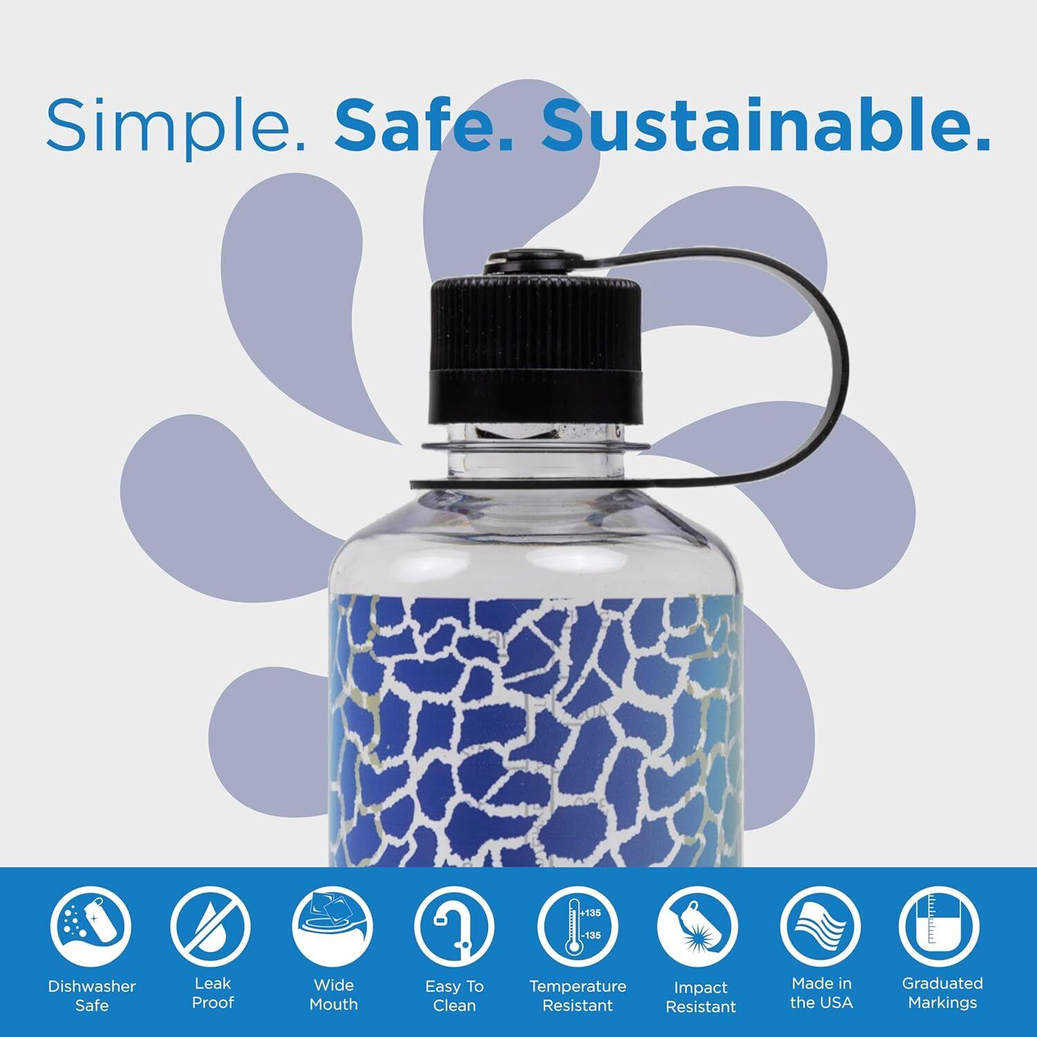 Nalgene 16 Oz NM Tritan Suluk Matara 0,5 Litre Rainbow Giraffe