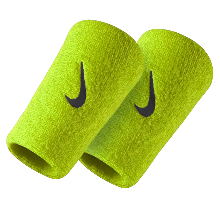 Nike Swoosh Wristbands Doublewide Uzun Havlu El Bilekliği Yeşil